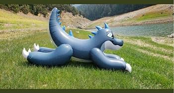 Amazon | ドラゴン ツヤあり フロート 空気ビニール風船 浮き輪 レア