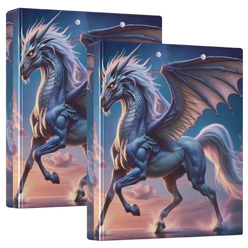 Cool Drangon Horse Art 1 1/2C` oC_[ 3O[ 200 킢m[gubNtH_[ t[EhOvi[oC_[ 12.4x10.6x2.37C` 1pbN