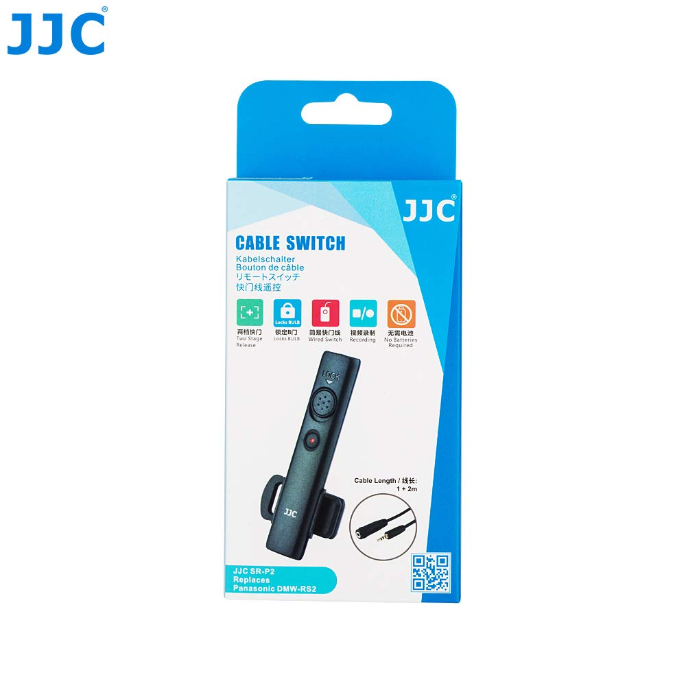 JJC SR-P2 Commutateur de câble vidéo pour Panasonic GH5, GH5S, S1, S1R, G9, G90, G99, FZ1000II remplace Panasonic DMW-RS2