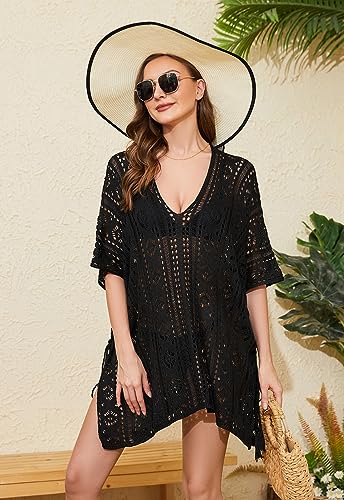 Swimsuit Coverup for Women Beach Crochet Swim Cover Up Bathing suit cover ups for women - Classic Basics4