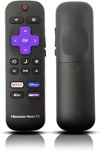 Control remoto OEM para Roku TV sin emparejamiento Incluye botones de control de volumen y atajos Netflix Disney+ Apple TV y HBO (Hisense 3226001217) Control remoto OEM para Roku TV sin emparejamiento Incluye botones de control de volumen y atajos Netflix Disney+ Apple TV y HBO (Hisense 3226001217)