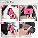 Swihauk Self Cleaning Slicker Brush for Dogs & Cats - Skin Friendly Grooming, Deshedding, Hair Removal for Puppies & Long/Short Haired Pets, Pet Supplies Accessory, Pink