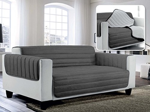 Datex Cdelgrigiochiaro3P Copri Divano a Doppia