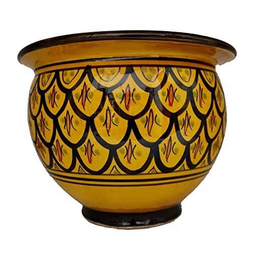 Modello Cachepot Vaso Cachepot Berbero Etnico Marocchino Ceramica Terracotta Orientale 2801221002
