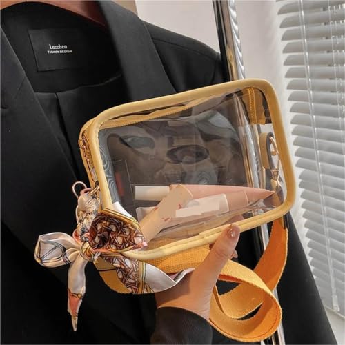 Bolso bandolera transparente con cartera interna para proteger tus objetos 3