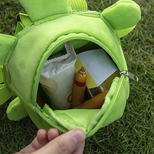 Baoblaze Rucksack für Hunderücken Klein, Hunderucksack-Geschirr mit Leine, Niedliche Hunde Selbsttragender Rucksack, Hundesnack Rucksack Atmungsaktiv, Hunde-Satteltasche für Welpe Katze, GRÜN