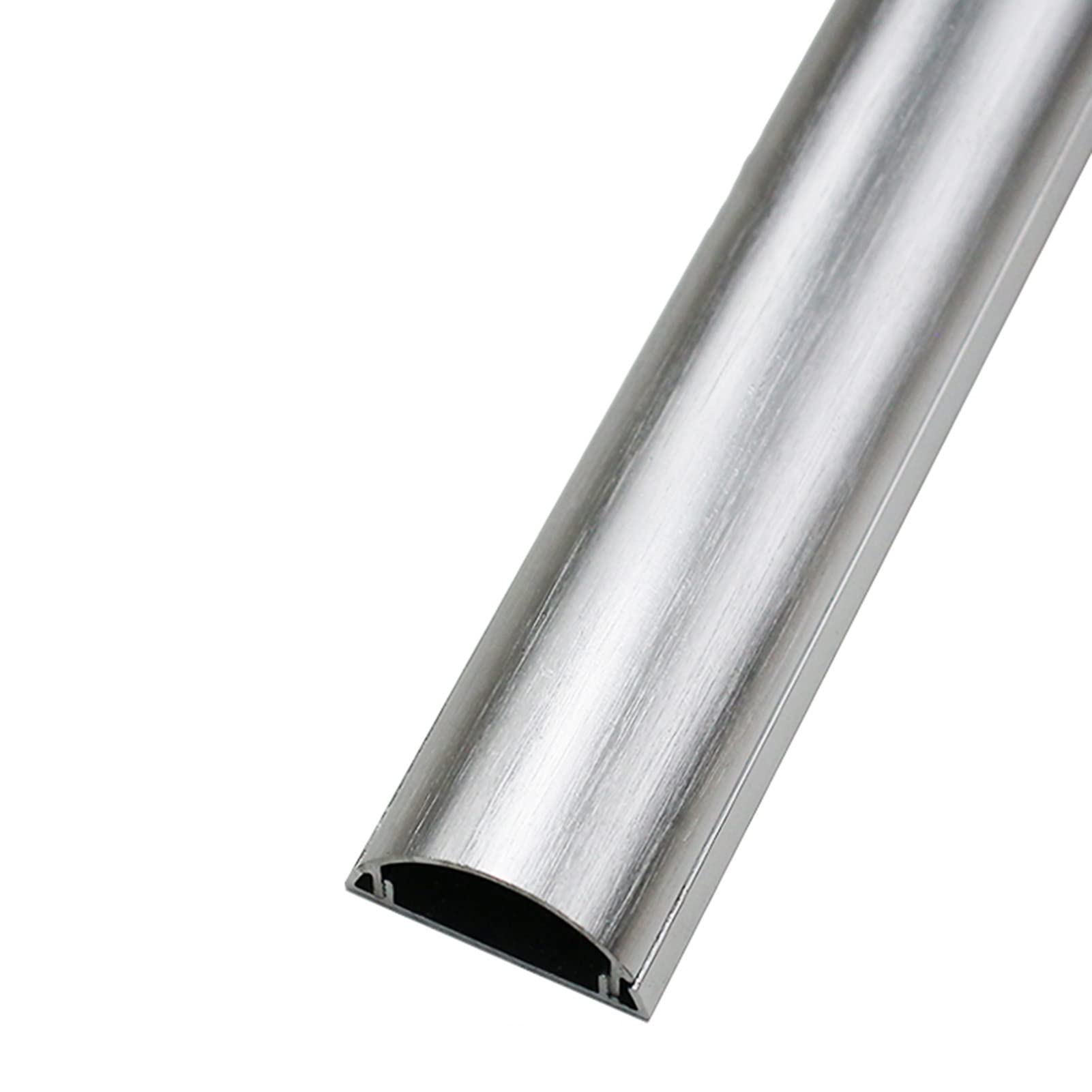 Cubierta para Cables, Canaleta for Cables de Aluminio for Suelo y Pared, Multicolor, Varios tamaños(Silver,No.5)