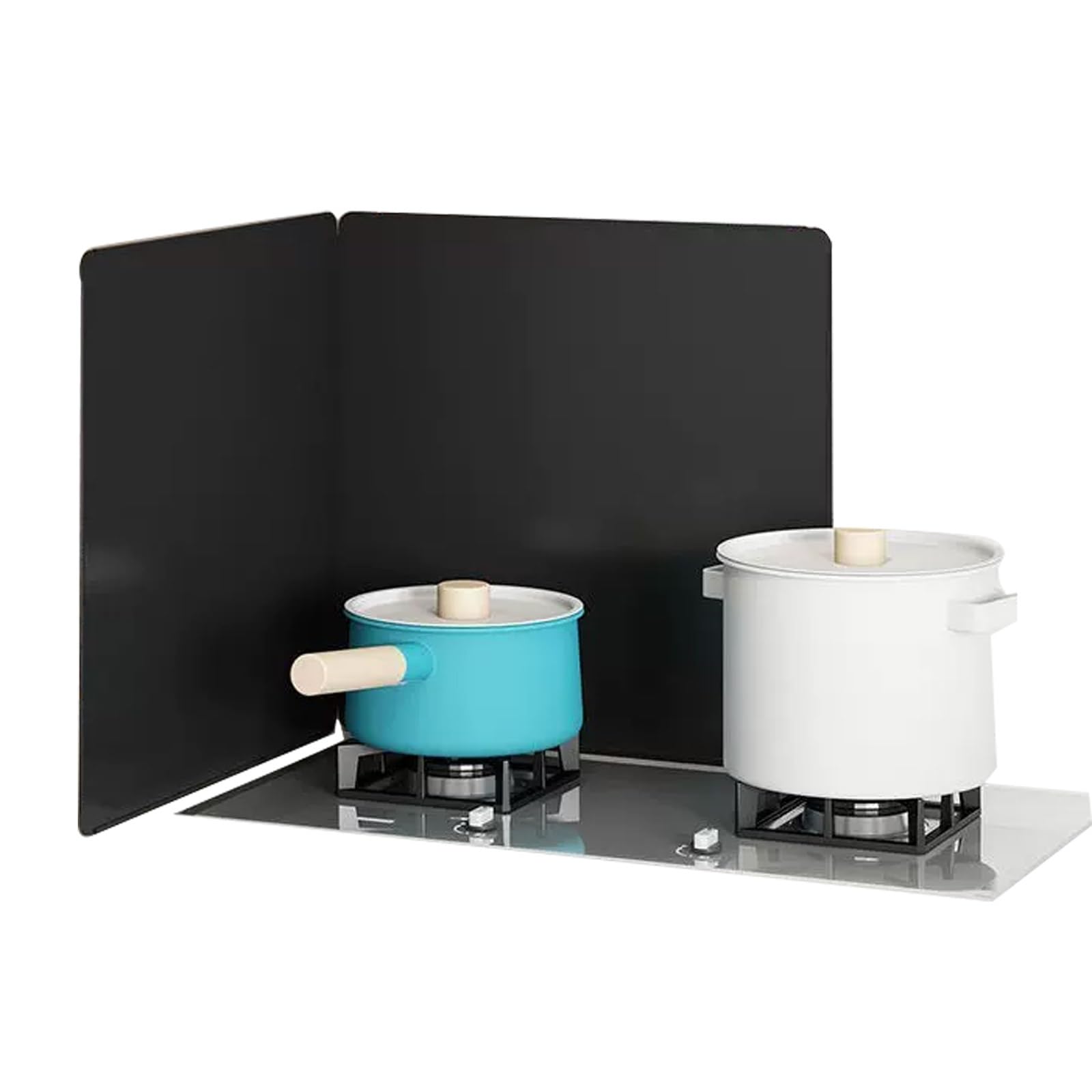 Protection anti-éclaboussures de graisse pliable pour garder une cuisinière propre