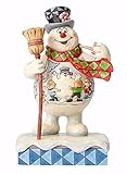 Jim Shore “Frosty the Snowman” Frosty with Scene on Belly Stone Resin Figurine, 8”