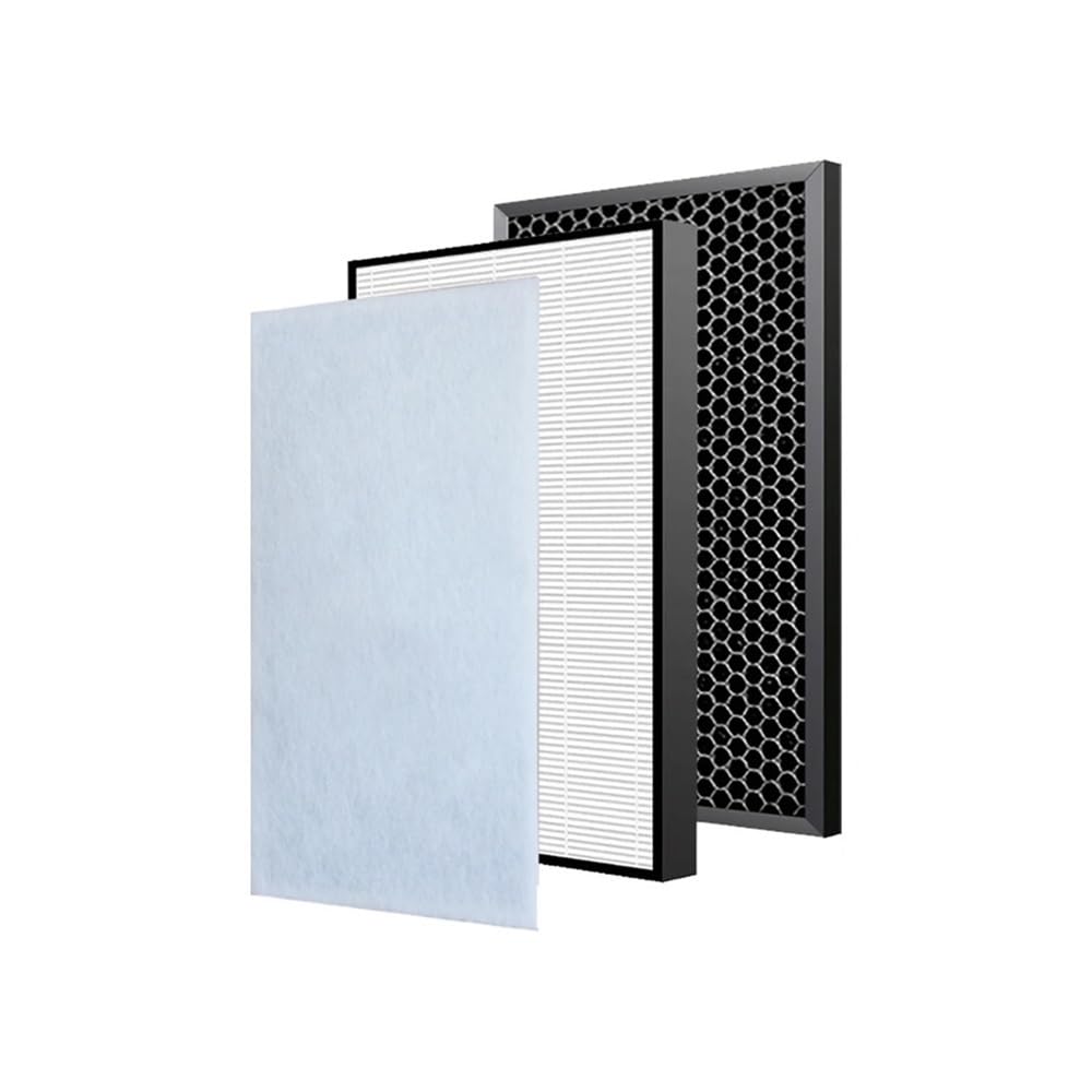 ZHANGAIQINYG Air Purifier Filter Replacement For EAC415 465mm*395mm*10mm And Filter 470mm*400mm*35mm(Hepa and Carbon)
