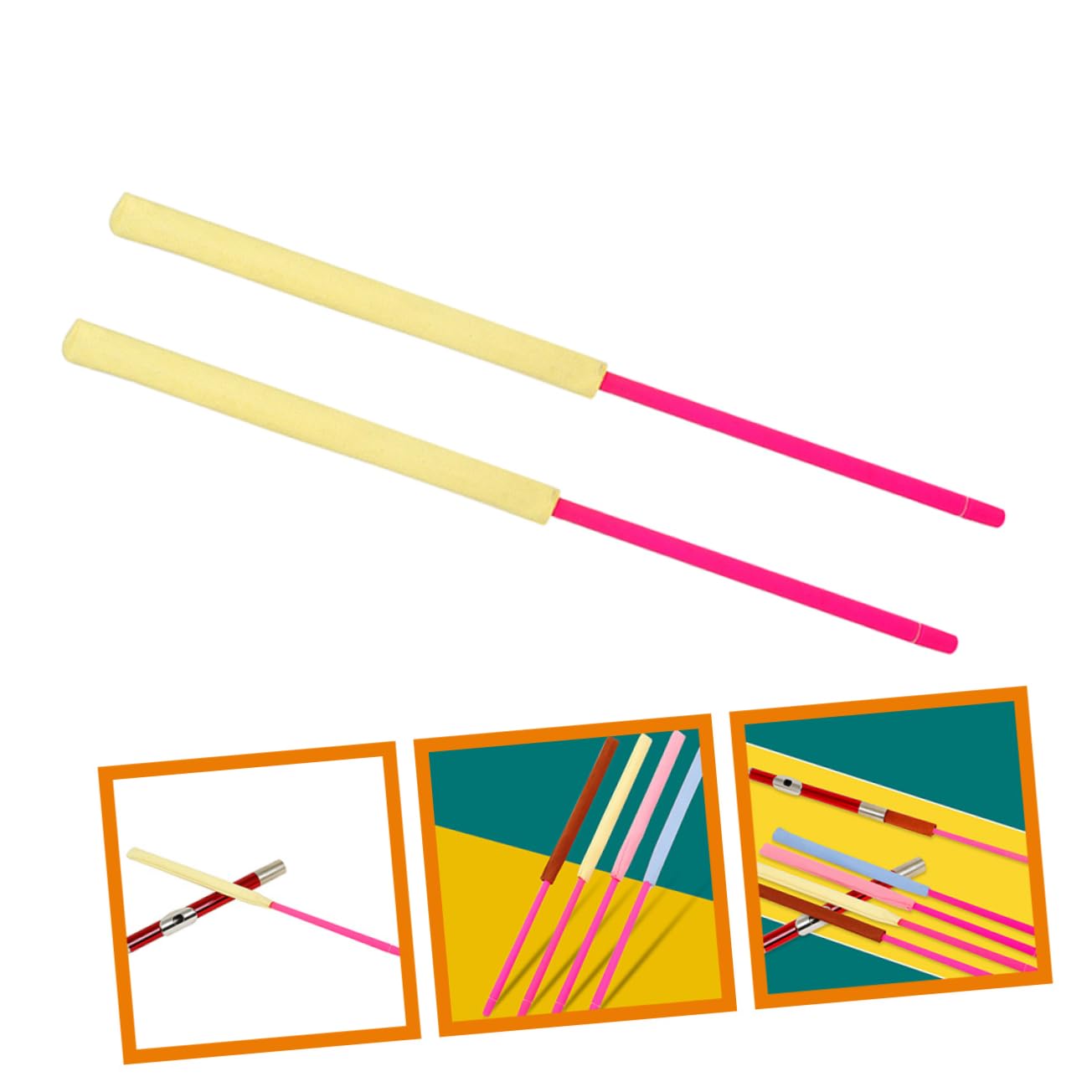 BESTonZON 6piezas Flute Cleaning Stick Varilla De Limpieza Para Flauta y Clarinete Accesorio Profesional De Limpieza Compacto y Práctico Material Seguro Superficie Incluye Paño