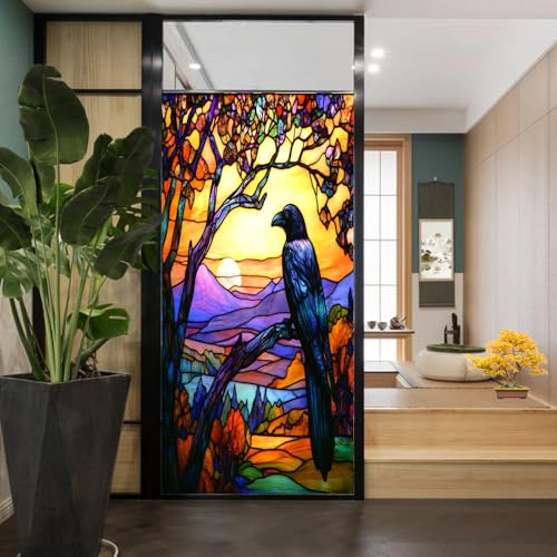 Vinilo adhesivo para ventana efecto vitrales 17.7x23.6 in miniatura 2