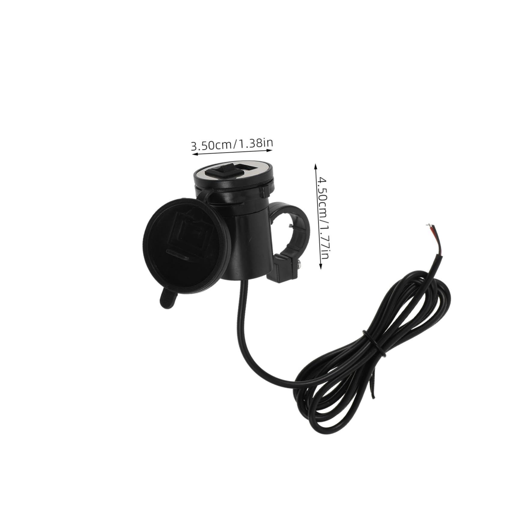 ETHZZLE Motorcycle USB Charger for Motorbike Fast Charging Phone Accessory Built Safety Sleek Design for Easy Installation Compatible Various Phone Models