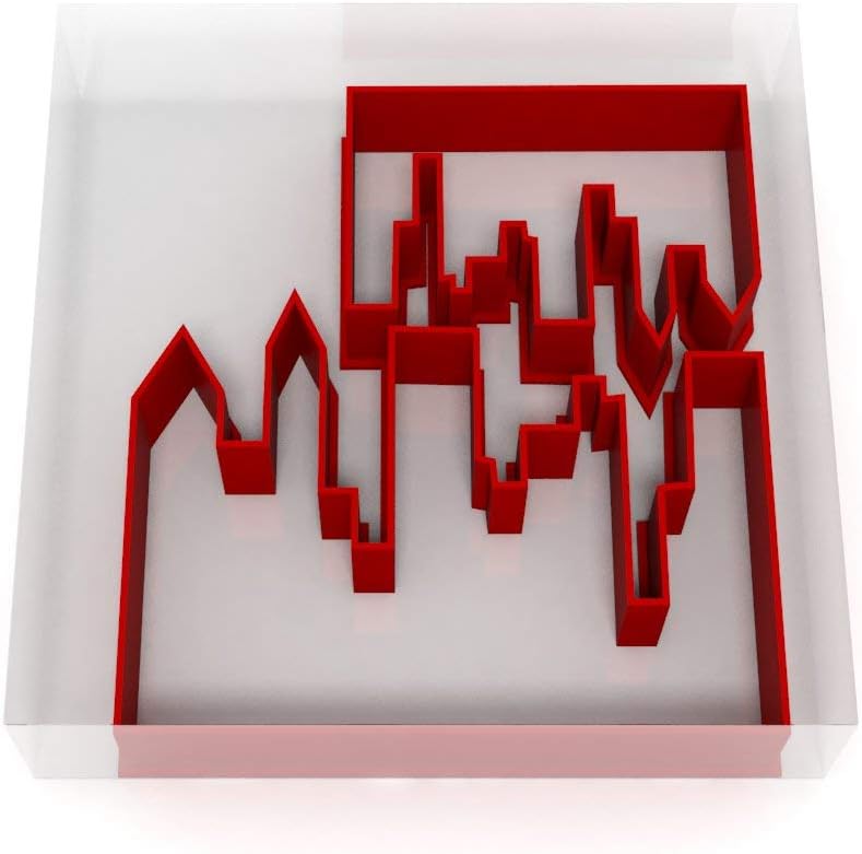 Skyline Cookie Cutters | Plastic Cutters Fondant Pair 5CM + 8CM