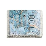 Raccoglitore di di 100 buste, libro di di risparmio di busta,Libro di sfide di risparmio 5-100 buste di risparmio di denaro per risparmiare denaro, pianificatore di bilancio, v