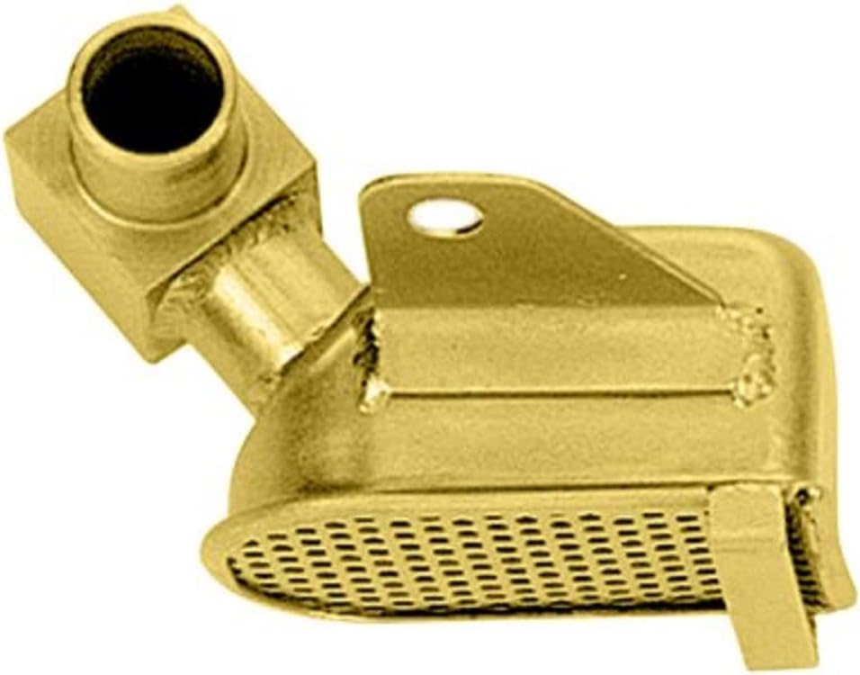 Milodon 18425 Gold Zinc Plated Low Profile Oil Pan Pickup for Pontiac