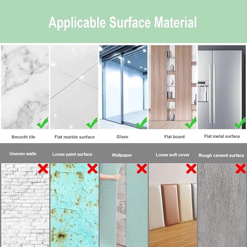 Image of Oval Adhesive Wall Mirror - Acrylic Stick-On Frameless Mirrors with Strong Double-Sided Tape for Bedroom, Bathroom, Living Room, Tiles & Basin Decor (Pack of 2)