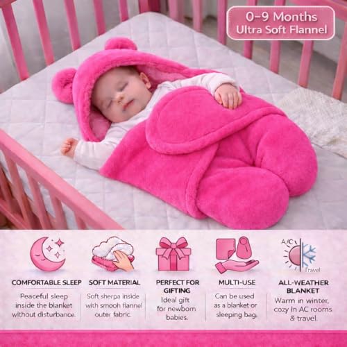 Image of BRANDONN Baby Blanket Newborn Carry Nest | Soft & Breathable Lounger for Newborn | Portable Bedding for Supervised Rest & Travel | Lightweight Infant (0-9 Months)