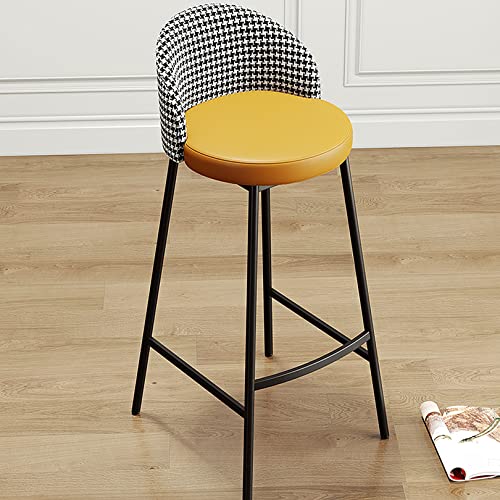 Tabourets de bar en cuir synthétique au design raffiné gris - 5