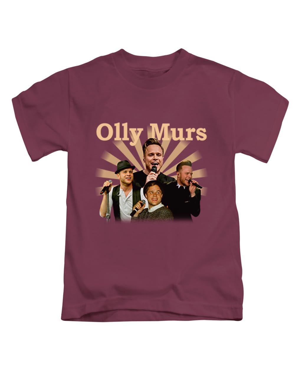 New Spirit Original Unisex Maroon Olly Murs Tee T-Shirt Funny T Shirt Top
