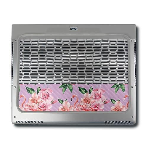 Image of MightySkins Carbon Fiber Skin Compatible With Alienware X16 R1 (2023) Full Wrap Kit - Flamingo Rose | Protective, Durable Textured Carbon Fiber Finish | Easy To Apply & Change Styles | Made in the USA