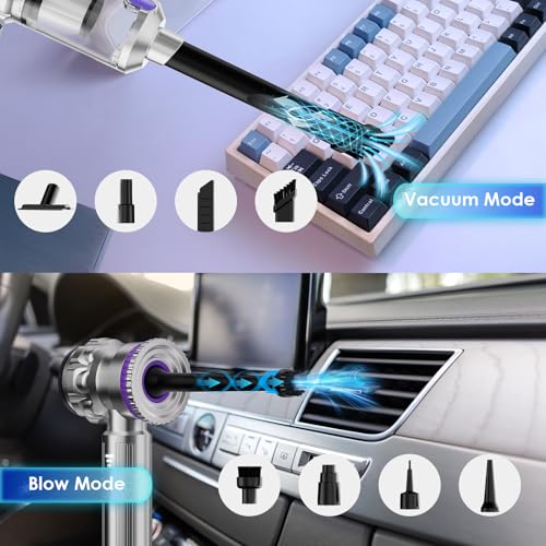 Aspiradora de coche portátil inalámbrica mini aspirador de mano soplador 20000 Pa 7