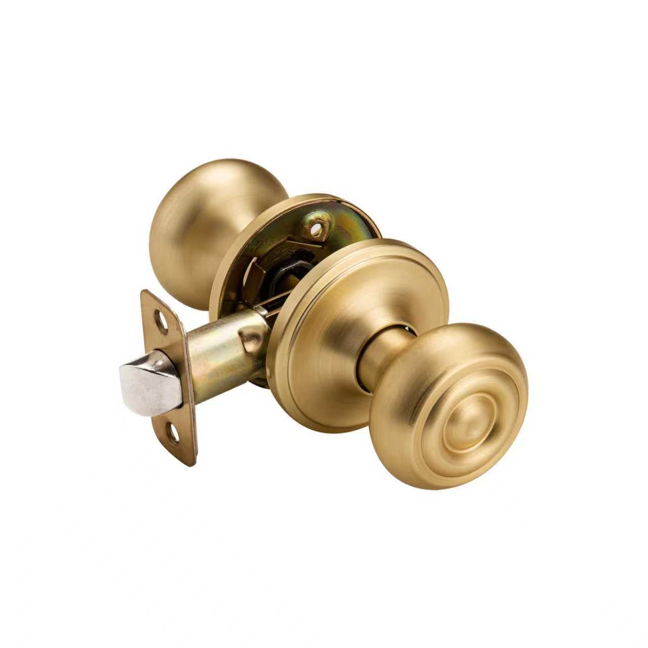 Antique Brass Door Knobs - 6 Pack -12