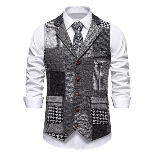 Chaleco de traje de rayas soluciona tu look casual de forma ajustada