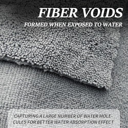 Image of Auto Hub Microfiber Car Cleaning Cloth and Wash Mitt Kit - Includes Ultra Soft 340 GSM Extra Large (40x40 CM) Microfiber Cloth for Car and Dual Sided Chenille Microfiber Wash Mitt 1700 GSM