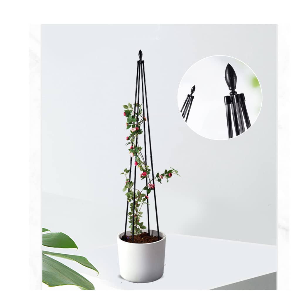 Obelisco A Traliccio da Giardino,Obelisco per Rampicanti,Traliccio per Rampicanti,Graticolato Piramidale da Terra per Piante Rampicanti,Resistente All'aperto Supporto,180cm/70.8in