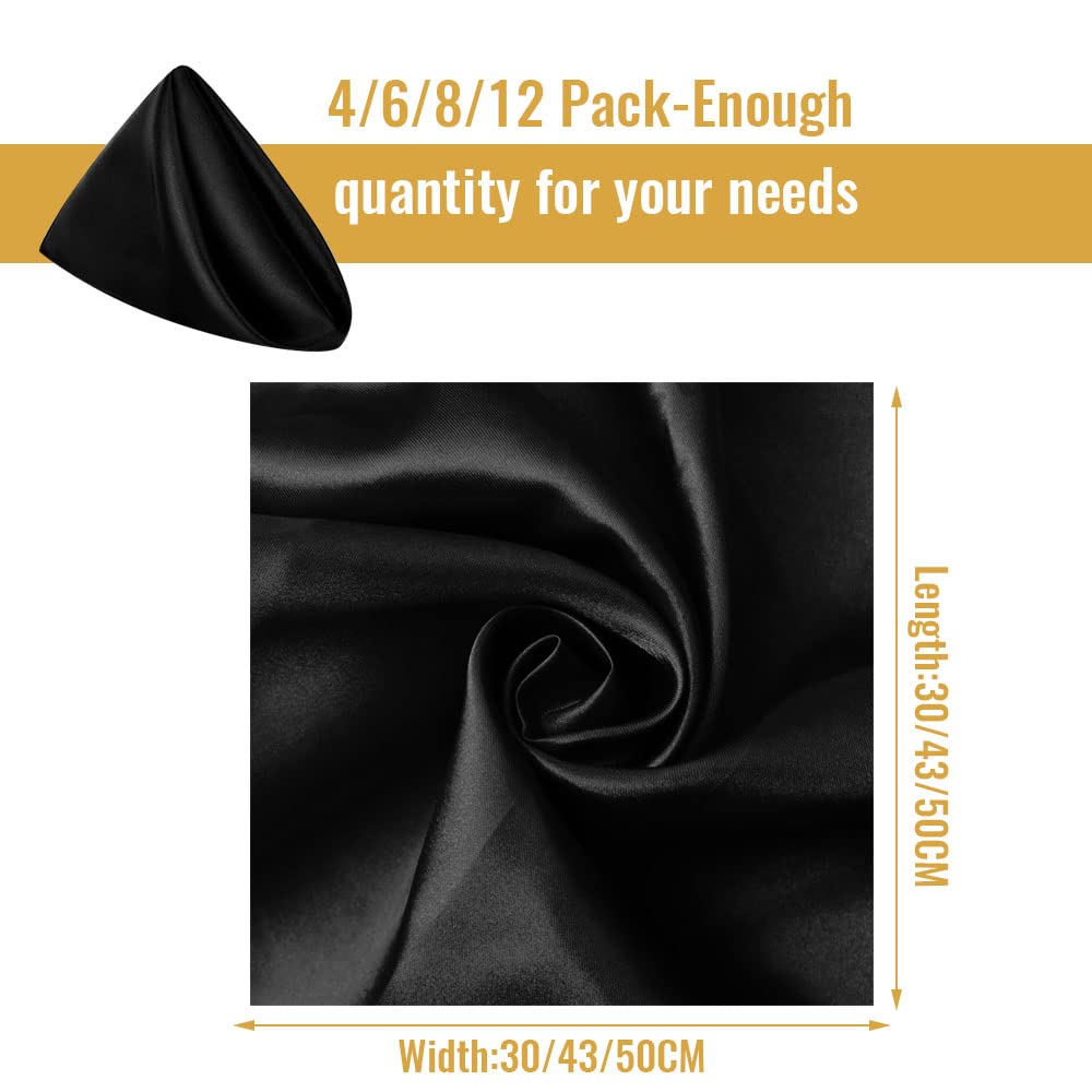 FANSU Servietten 10/20/50/100er Pack, Hochwertige Stoffserviette Waschbare Weiche Stoffservietten für Weihnachten, Hochzeit, Geburtstag, Feiern (Gold,30x30cm/100er Pack)