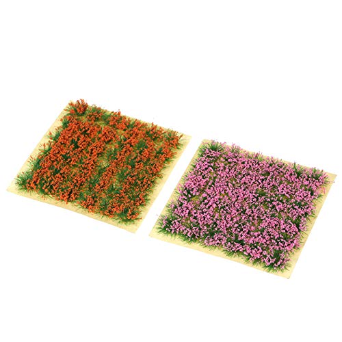 LIUSHUI Hierba Modelo,Modelo Racimos de Hierba Racimos de Flores Mesa de Arena Paisaje al Aire Libre Mechones de Hierba Modelo DIY Escena en Miniatura Cover