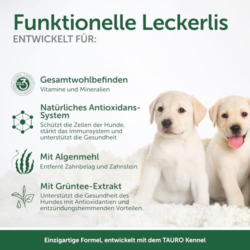 Nature's Protection Superior Care White Dogs Getreidefrei Gesundes Wachstum & Entwicklung Leckerlis mit Insekten für Junior Hunde Aller Rassen, Tränenflecken Reduktion, 150g