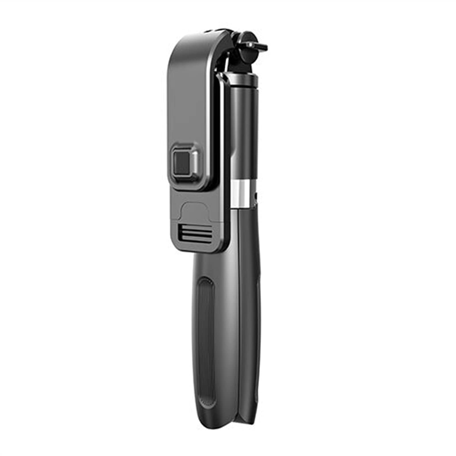 SCRUBY Bastone per selfie senza fili Bluetooth monopiede con telecomando per otturatore pieghevole, mini treppiede per smartphone Action Camera (nero)