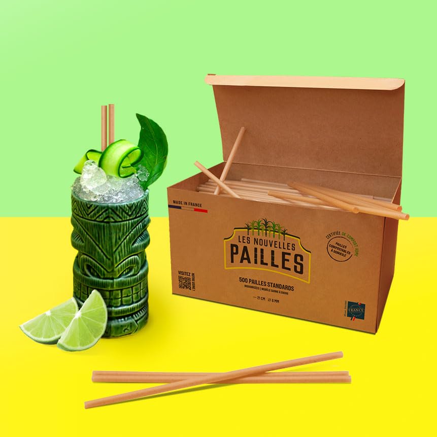 Paille en canne à sucre biodégradable made in France pour CHR