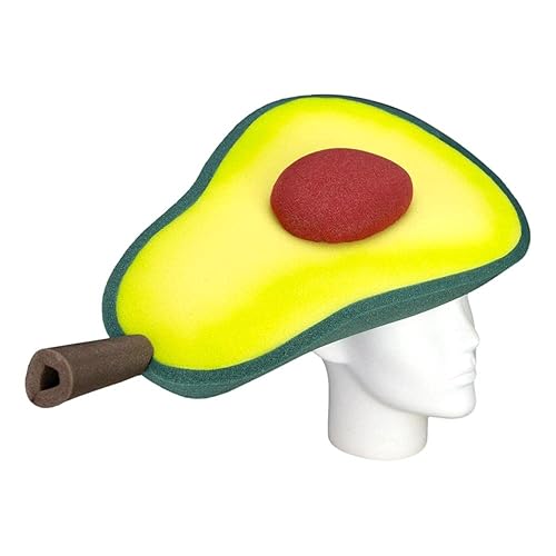 FOAM PARTY HATS Avocado Hat - Avocado Art Hat - Avocad Party Hat - Handmade Food Hat - Funny Food Gift - photo booth props - Food Party Hat