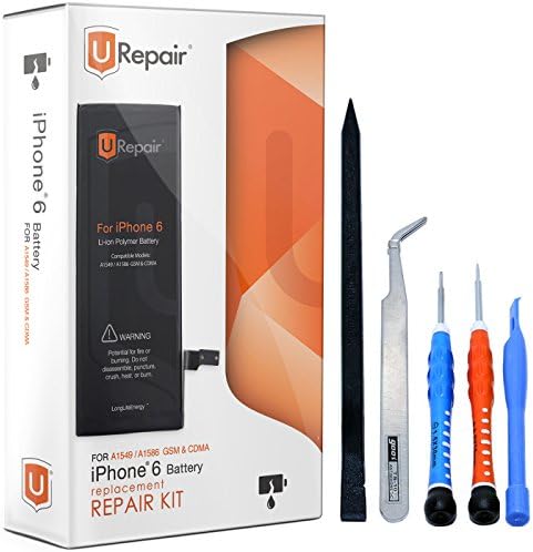 iPhone 6 Battery Replacement - New 0 Cycle - Premium Complete Repair Kit - Easy Manuals, Videos and Instructions - Replacement for iPhone 6 Battery