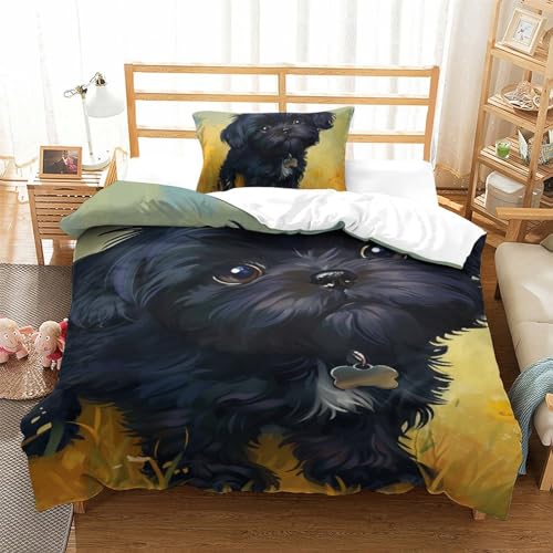 Parure de lit Yorkshire 3D microfibre douce pour créer un cocon réconfortant dans sa chambre - 2