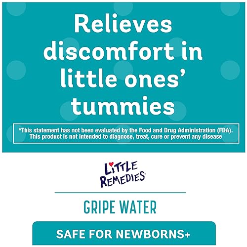 Image of Little Remedies Gripe Water for Babies, With Chamomile, for Baby Gas Relief, No Alcohol or Artificial Dyes, 4 Fl Oz, Pack of 6