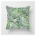 1Pc miękka gruba aksamitna dekoracyjna poduszka do rzucania z rdzeniem poduszki 45x45 cm na kanapę Sofa rozkładana, zielona poduszka z serii liści tropikalnych (Color : GPL-13)