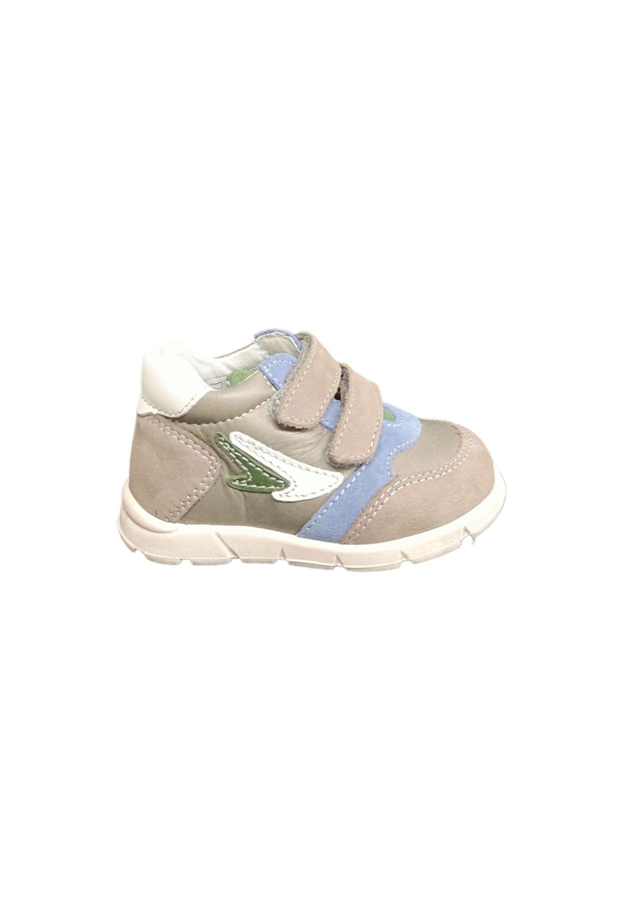 BALOCCHI Buty dziecięce specjalizujące się w Pierwszych Krokach Sneakers Walking Over Model Produktu: Trampki; -Typ Zamknięcia: Rzep; -Cholewka: Skóra; -Wewnętrzna podszewka: Skóra; -podpied