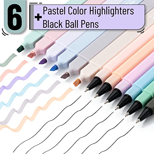 Mr. Pen- Aesthetic Highlighters and Pens No Bleed, 12 Pack, Pastel Color, Black Ink, No Bleed Highlighters for Bibles - Image 3