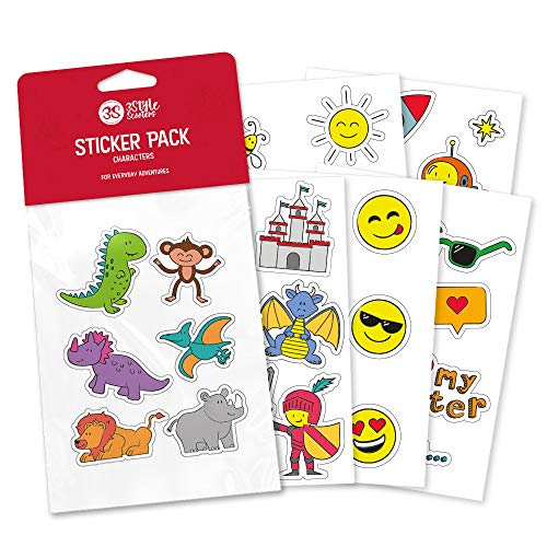 3StyleScooters® Accesorios - Paquete de Pegatinas Patinete Scooter - 36 Pegatinas Divertidas y únicas para Patinete Scooter para Niños (Diversión y temática única)