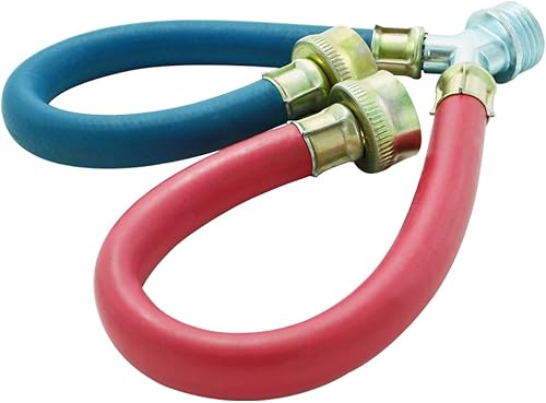Miniatura 6 de TT FLEX Conector de manguera mezcladora en Y para lavadora de goma, suministro de agua fría y caliente de 1 pie (12 pulgadas) de longitud,