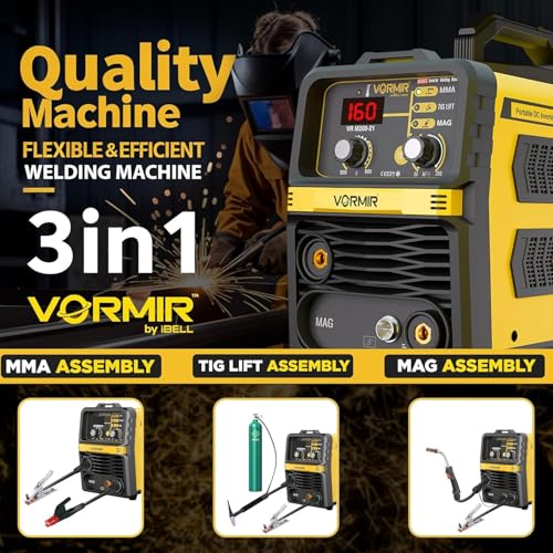 Image of IBELL VORMIR VR M200-21 | 3-in-1 Welding Machine (Used) | MAG /MMA /TIG Lift | 200A | Electrodes 1.6-3.2mm & Flux Wire 0.8 /0.9 /1.0mm | Hot Start & Anti-Stick | Home /DIY /Workshop - 12 Months warranty