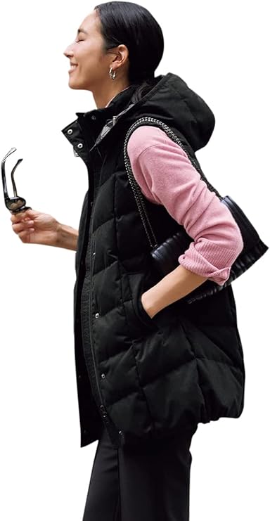 Amazon | [ドゥクラッセ] ウールライクダウン・2WAYフードベスト