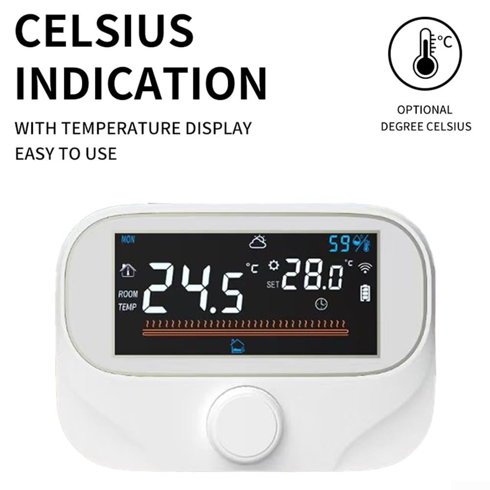 Termóstato de caldera RF para Tuya Smart Wireless Wifi programable Termóstato del sitio