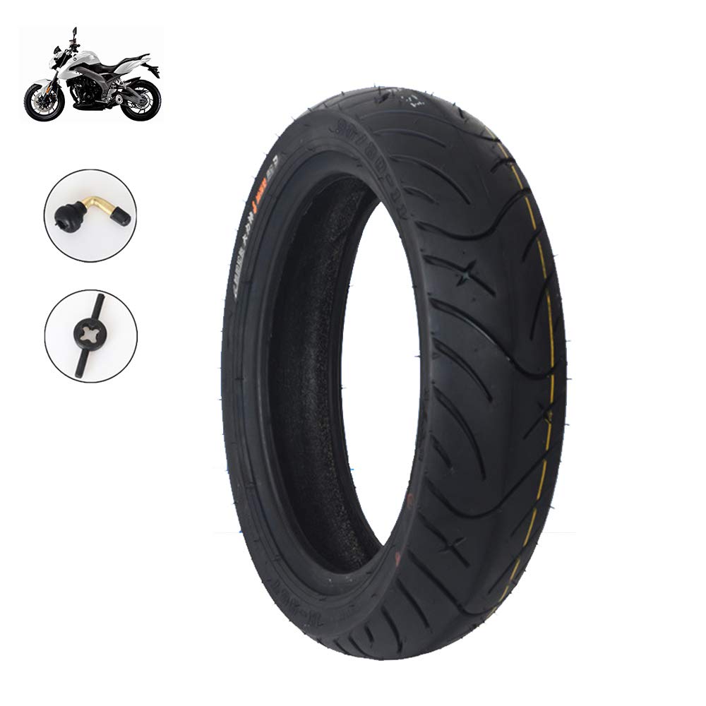 Pneumatici per Scooter elettrici, 80 Pneumatici per Vuoto 90/80-11, Comodi Antiscivolo, Resistenti alle forature, Elevata Resistenza all'abrasione, Accessori Inclusi