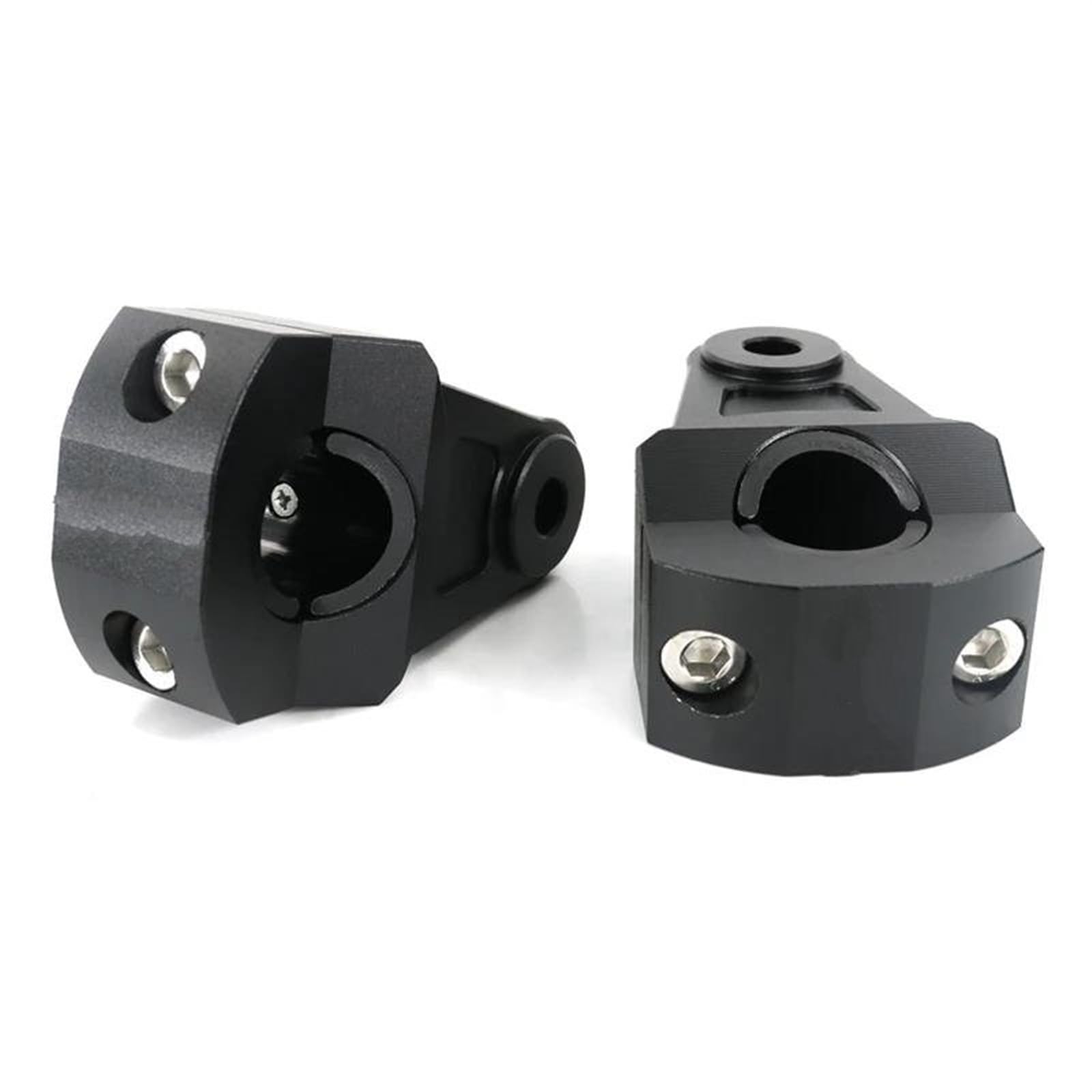 Riser Moto Manubrio Per CR250R Per CR125R Per CR500R 7/8 "22mm Manubrio Moto Fat Bar Mount Morsetti Riser Accessori Moto Riser Manubrio(Black)