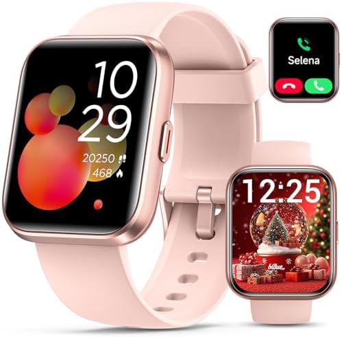 Smartwatch for Women, Compatible with Android & iPhone, 1.8” Fitness Tracker Watch with Alexa, Call & Notification Alerts, Heart Rate & Sleep Monitor, 120 Sports Modes, Waterproof Watch for Women Smartwatch for Women, Compatible with Android & iPhone, 1.8” Fitness Tracker Watch with Alexa, Call & Notification Alerts, Heart Rate & Sleep Monitor, 120 Sports Modes, Waterproof Watch for Women